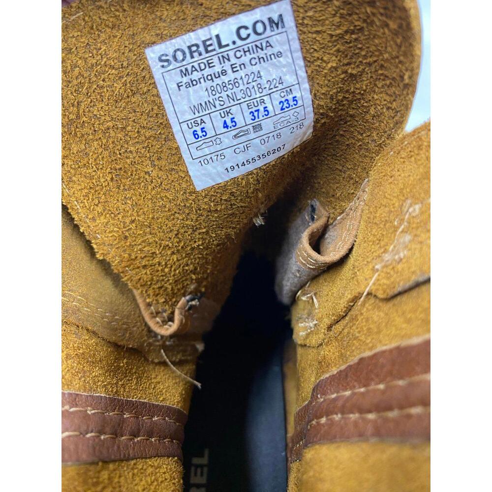 Sorel Joan of Arctic Wedge Mid Boot Ash Brown Waterproof Bootie Women's 6.5 - Picture 5 of 9